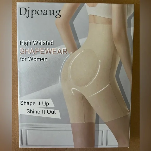 NIB Djpoaug Tummy Control Shapewear High Waisted Body Shaper Shorts Butt Lifüng - Picture 2 of 4